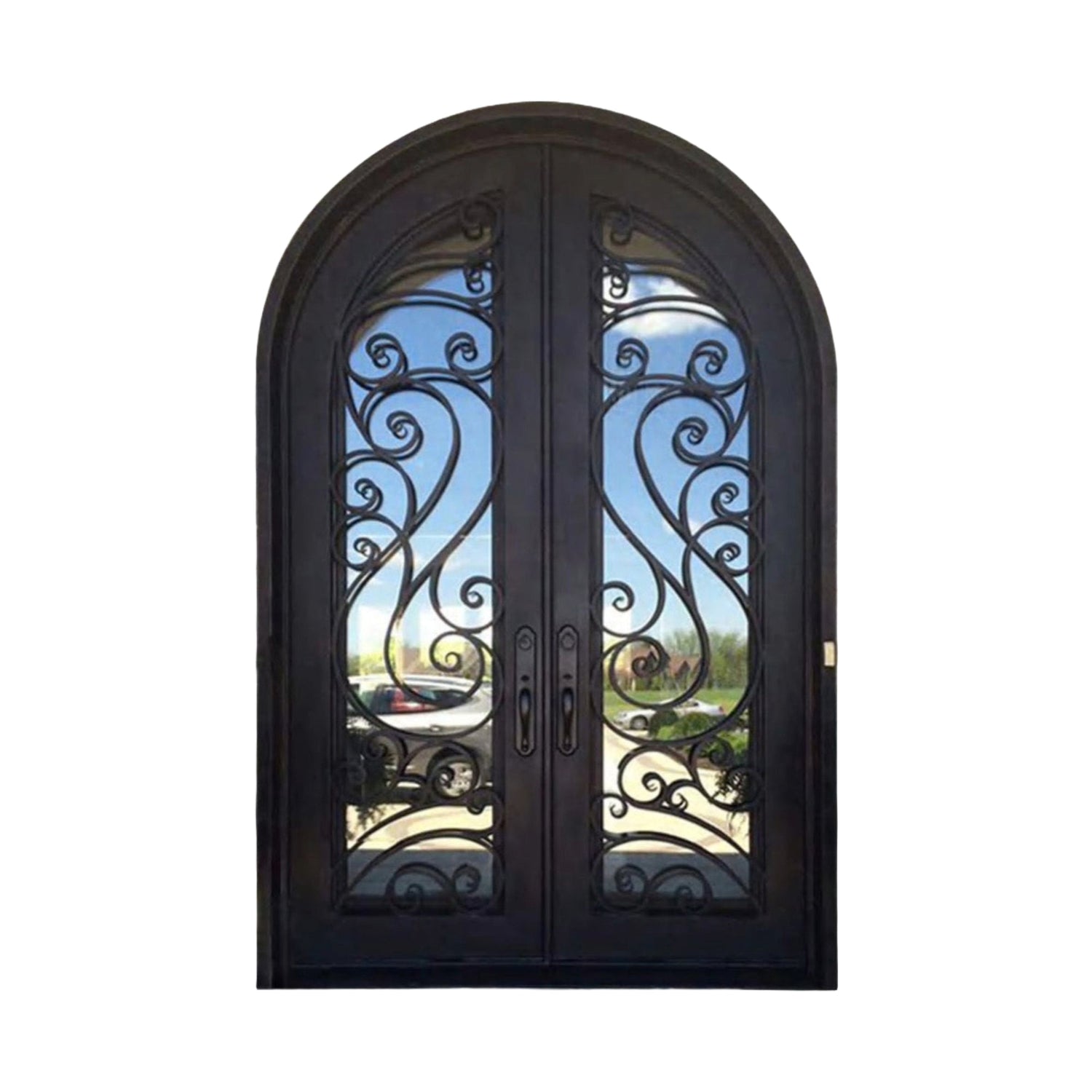 Arched Iron Doors