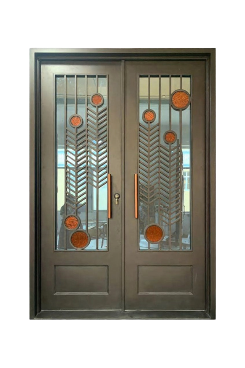 Modern Mirage Double Iron Door – Sleek, Contemporary Iron Design
