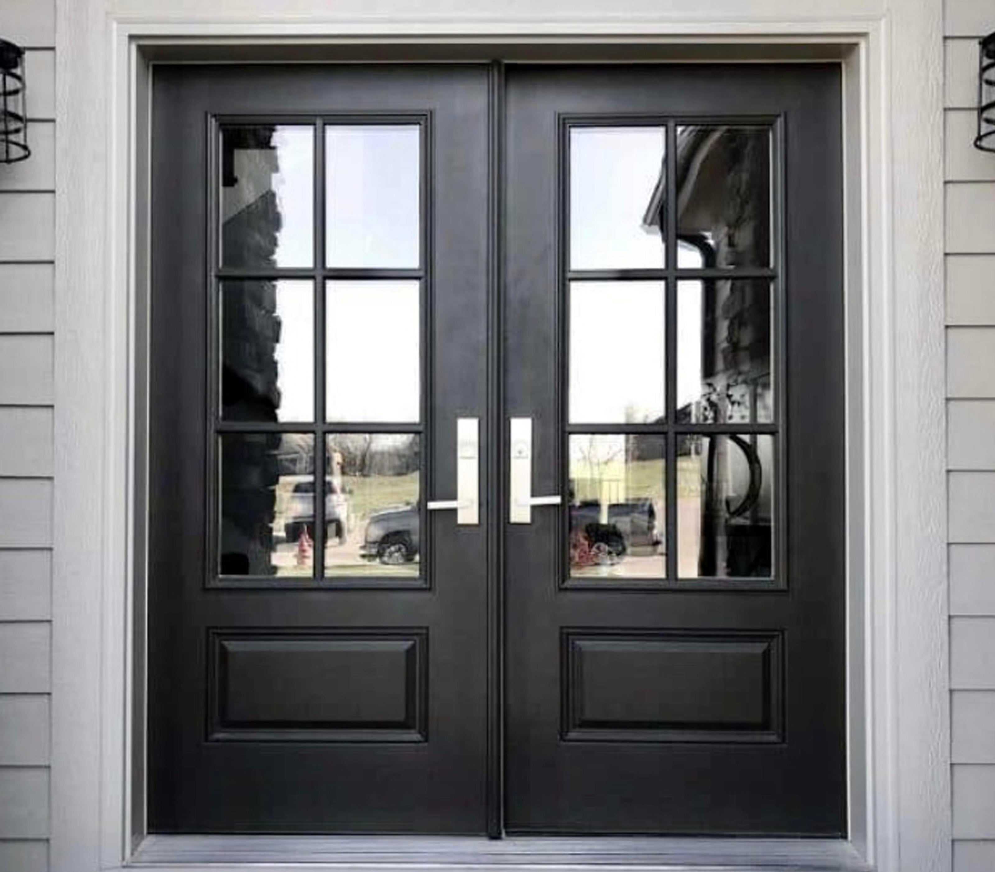 Iron doors custom wrought
