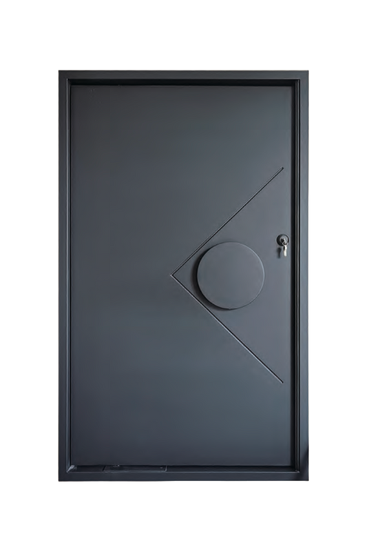 Mountain Horizon Iron Pivot Door