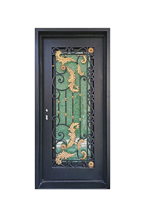 Vineyard Single Iron Door – Tuscan-Inspired Ironwork Design