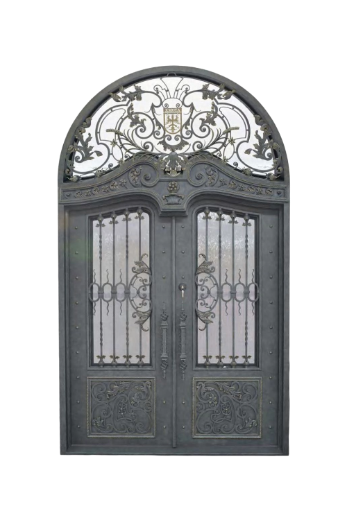 Winchester Arch Double Iron Door – Regal Ironwork with Classic Arch Design