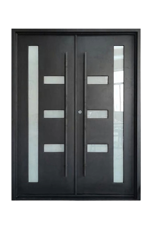 Axis Double Iron Door – Sleek Industrial Iron Design for Modern Spaces