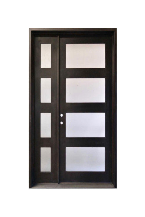 Echelon Single Iron Door – Minimalist Ironwork with Strong Presence