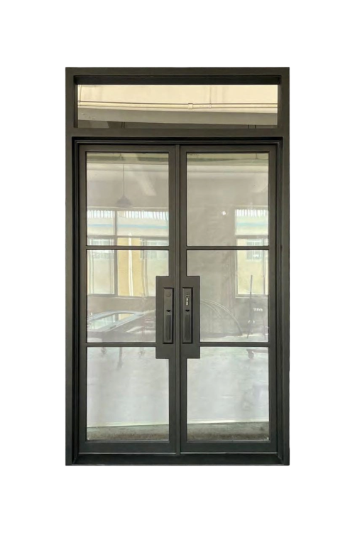 Modern Loft Double Iron Door – Sleek Design for Open, Contemporary Spaces