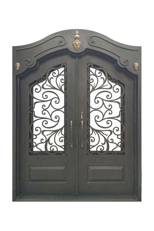 Sinclair Double Iron Door – Custom Ironwork with Modern Elegance