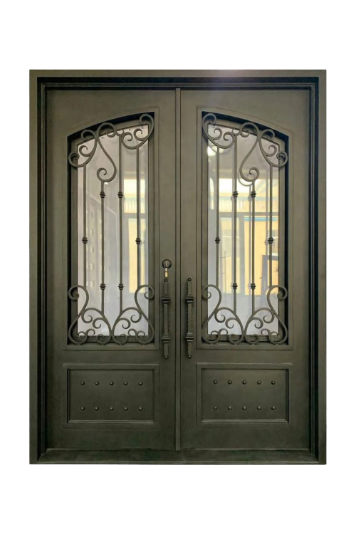 Lexington Double Iron Door – Elegant Ironwork with Customizable Detailing