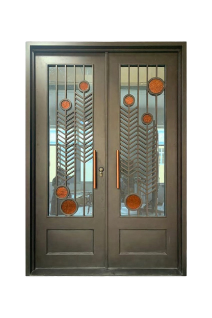 Modern Mirage Double Iron Door – Sleek, Contemporary Iron Design