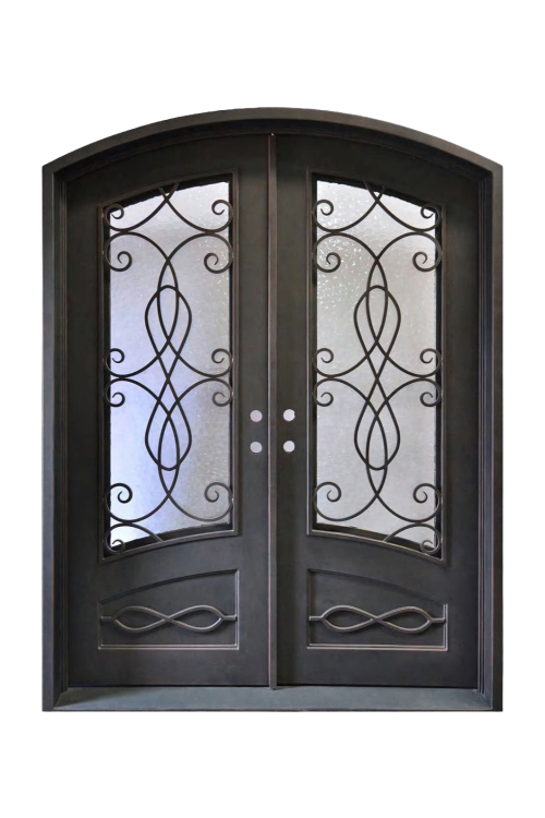Valencia Scroll Iron Door – Decorative Ironwork with Scroll Patterns