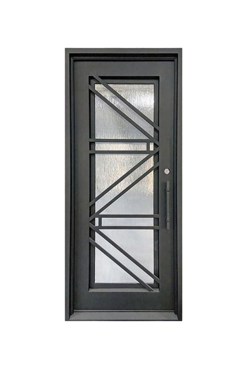 Hudson Bridge Single Iron Door – Custom Iron Door Design for Timeless Elegance