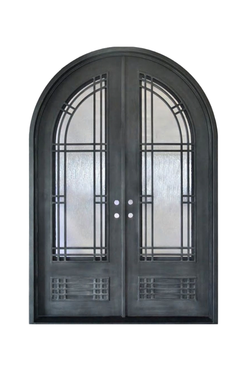 Astoria Arch Double Iron Door – Graceful Ironwork for Traditional Elegance