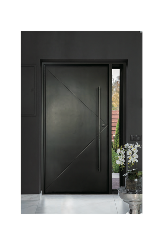 Obsidian Iron Pivot Door