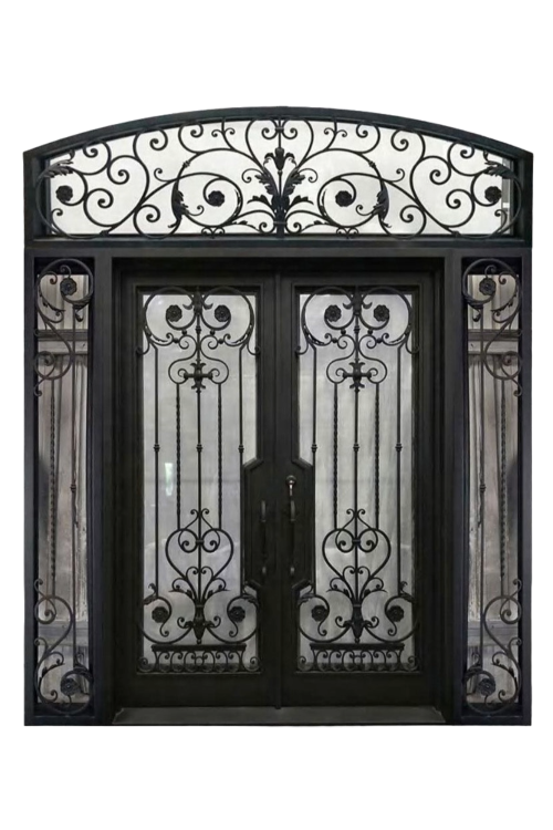 Grand Palais Double Iron Door – Sculptural Iron Design for Grand Entrances