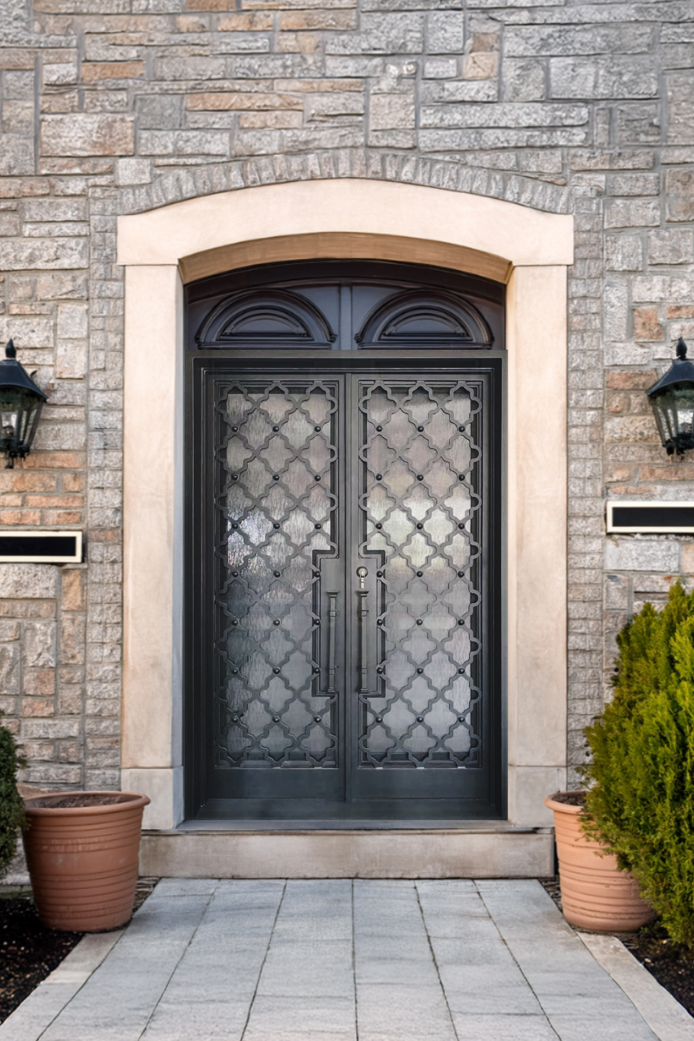 Arpels Quatrefoil Iron Door