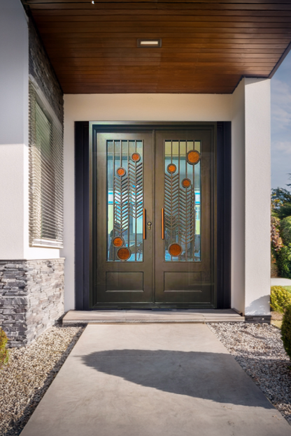 Modern Mirage Iron Door