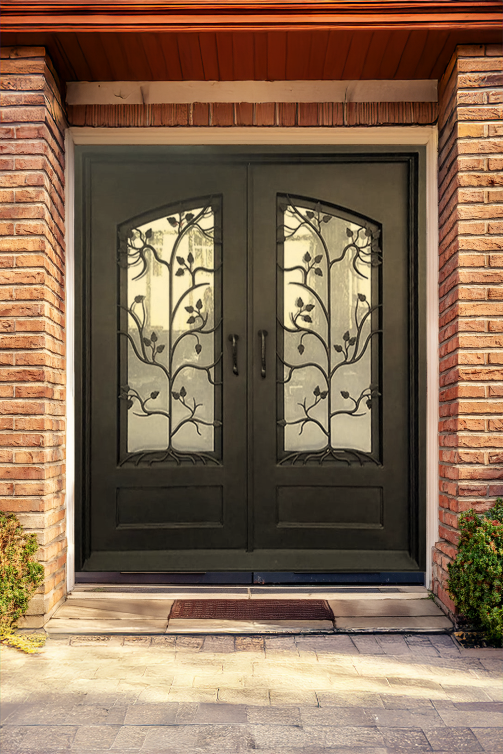 Trellis Iron Door