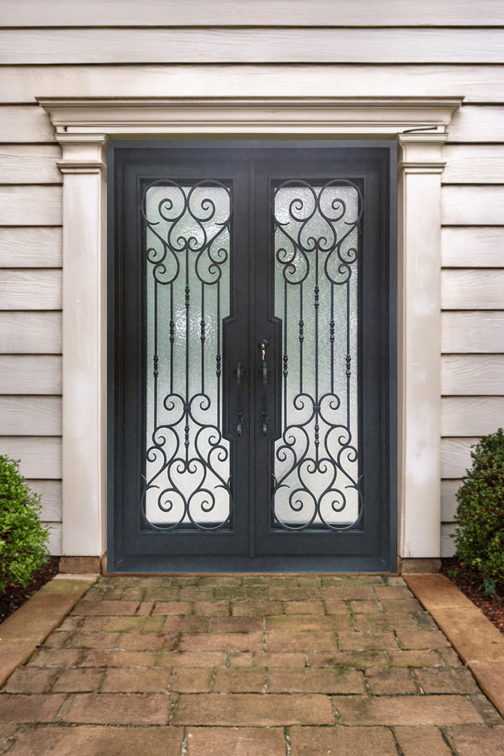 Imperial Bloom Iron Door