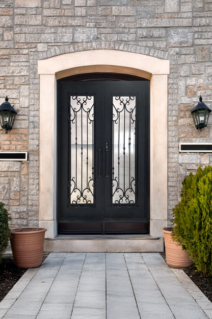 Garden Stairwell Iron Door