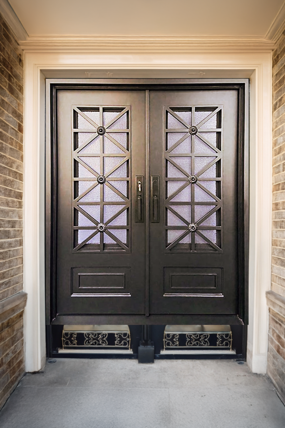 Iron Aster French Door