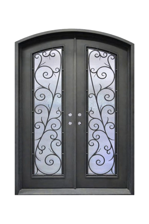 Watercress Double Iron Door – Botanical and Strong Iron Design