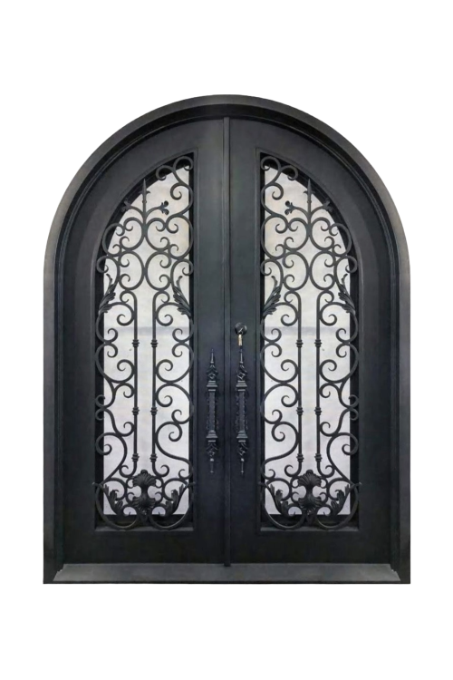 Jaded Orchid Double Iron Door – Classic Archway Design with Custom Features
