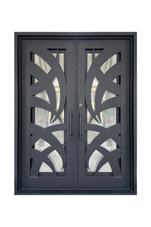 Blades of Grass Double Iron Door – Nature-Inspired Design with Organic Ironwork